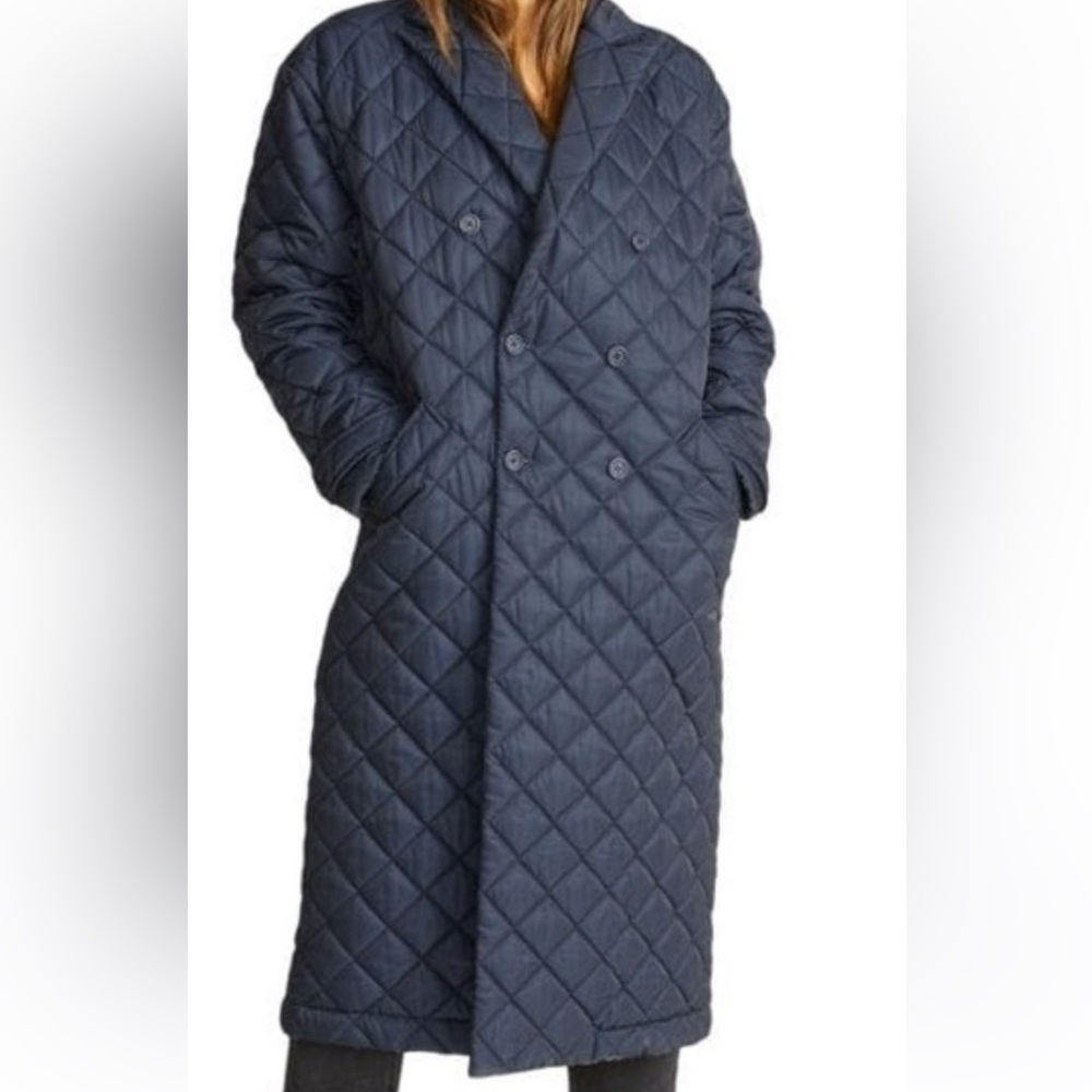 Rebecka Minkoff Navy blue quilted coat